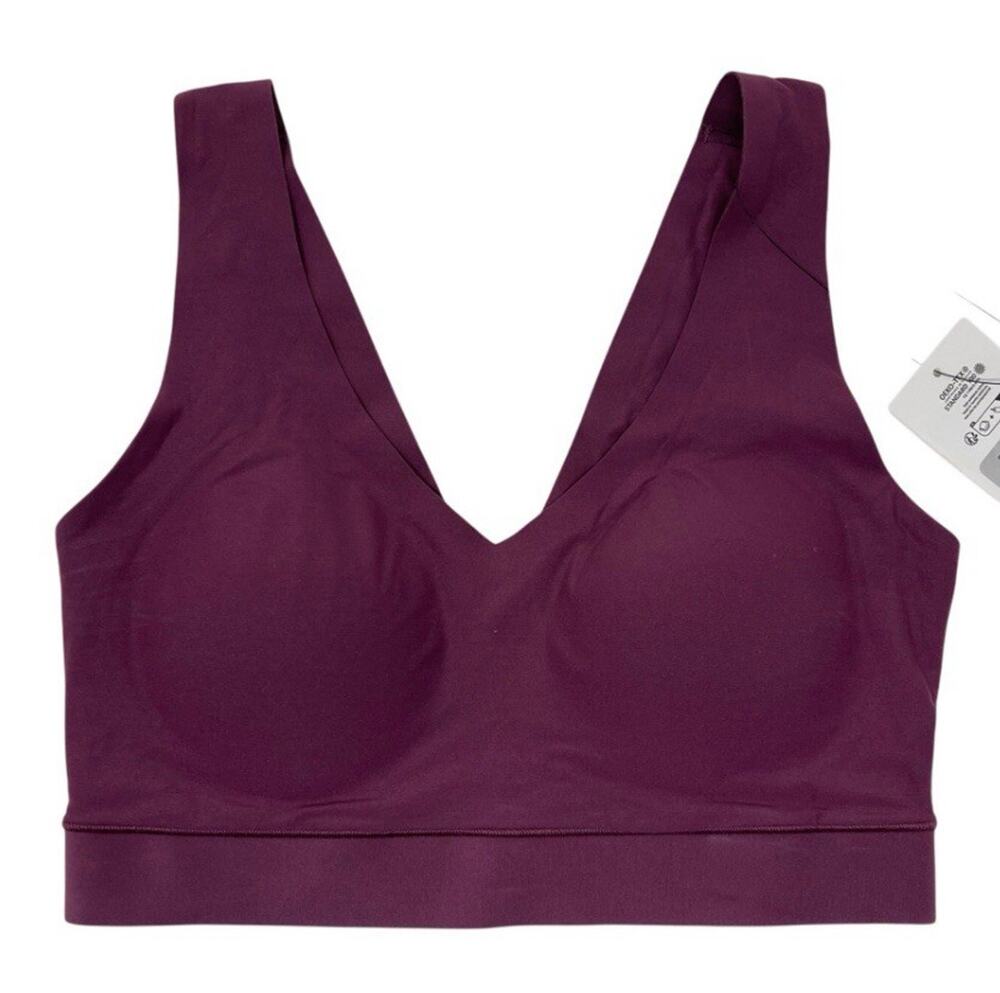 Chantelle Bra Womens Size XS Soft Stretch Padded V NeckPlum Red C16A10-01Y NWT